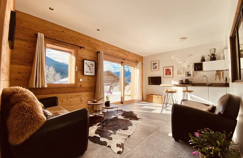Le Grand-Bornand Apartment | MAGNIFICENT NEW APARTMENT WITH TERRACE IN A LUXURY CHALET