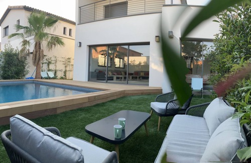 Lansargues House | Magnifique Villa Avec Piscine à 15m des Plages la Grande Motte/Hammam spa