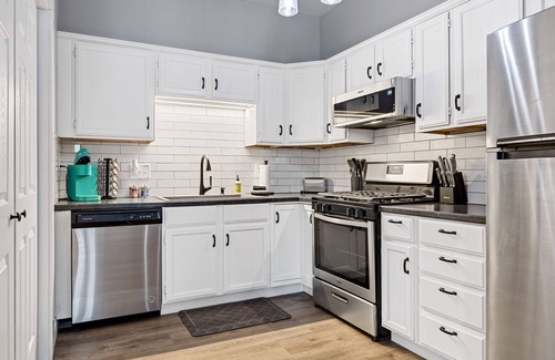 St. Charles Apartment | Main Street Balcony Apartment by StayLage!