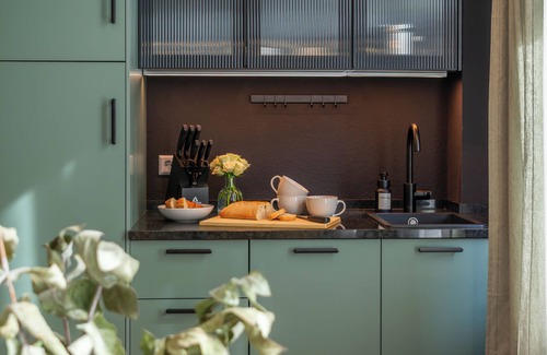 Colditz Apartment | Maison & Mood | Stylish studio with high-quality kitchen in Colditz
