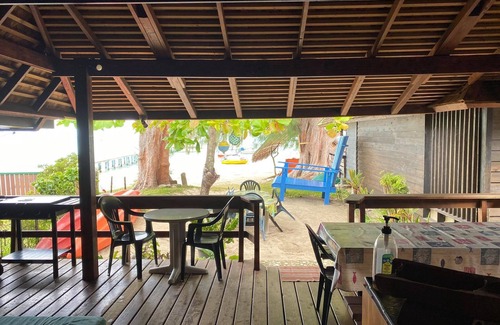 Moorea-Maiao House | Maison SUR Belle Plage Plage Blanche Bungalow