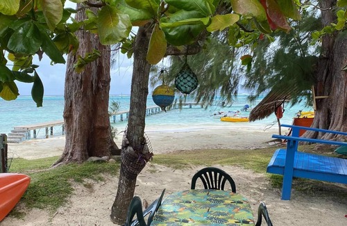 Moorea-Maiao House | Maison SUR Belle Plage Plage Blanche Bungalow