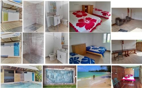 Tubuai Bed & Breakfast | Mara'ai le spot Tubuai, Chambre Triple Deluxe Mahu SDB Privée avec piscine