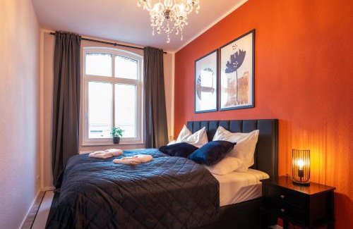 Gera Apartment | maremar - Style Apartment im Zentrum - Luxus Boxspringbett - Küche - Arbeitsplatz - Highspeed WLAN
