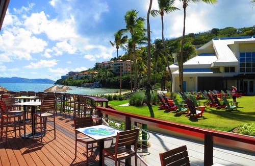 Frydendal Villa | Master Garden Bedroom adjacent to Margaritaville. 50m To The Beach