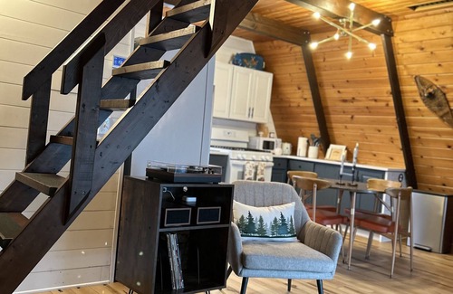 Johannesburg Ski Chalet | MCM A-frame: HOT TUB; Lake; Ski; Snowmobile; Fireplace; Nature; Cozy Getaway