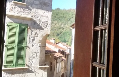 Saint-Antonin Noble Val House | Medieval Townhouse In Heart Of Village W Private Pool, Terraces & Peaceful Court