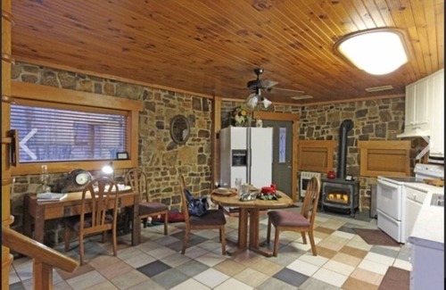 Smithville Cabin | Merging Waters - Native Stone, couples cabin in the Ouachita Mtns.