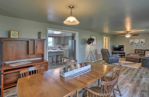 Millersburg House | Millersburg Home w/Covered Porch & Fire Pit!