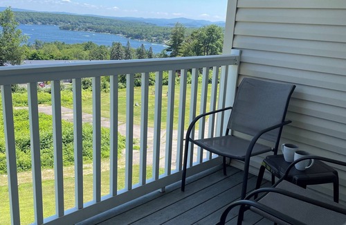 Weirs Beach Condo | Million Dollar View of Lake Winni w/Kitchenette, nBalcony. Flexible check in/out