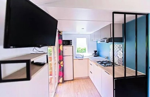 Aigueblanche House | Mobil home Louisiana Klimaanlage 4 bis 6 Personen - 4 Pers. im Preis enthalten