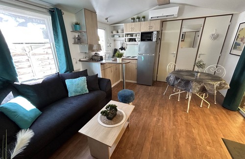 Cote d'Azur- French Riviera House | MOBILE HOME 150 m PAMPELONNE BEACH -SAINT TROPEZ- Toison d'Or 5 stars
