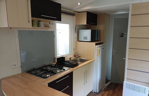 Saint-Thomas-en-Royans House | Mobilhome 4-6 pers Drôme Vercors in campsite with swimming pool and river