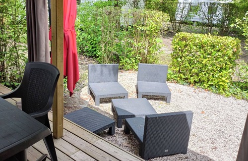 Saint-Thomas-en-Royans House | Mobilhome 4-6 pers Drôme Vercors in campsite with swimming pool and river