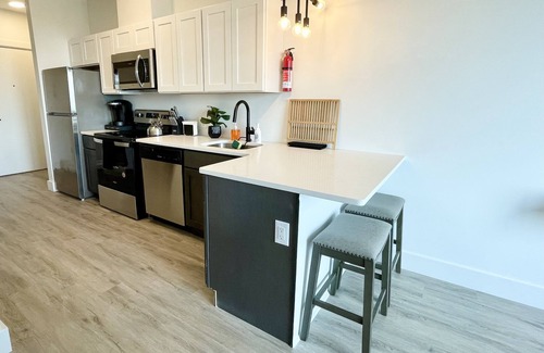 Central Business District Apartment | Modern 1 Bdrm King-mins to NYC,EWR,PRU,NJPAC, Dwntwn Newark, MetLife