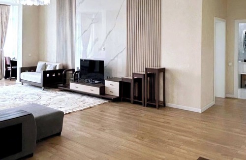 Almaty Apartment | Modern 100 m² Grand Vista Apartment in the Heart of Almaty with Mountain Views