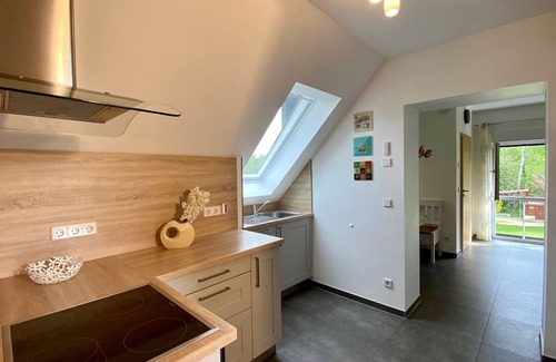 Radensdorf Apartment | Modern 4 star apartment with 2 bedrooms, large garden and playground