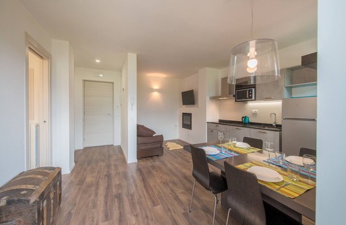 Mezzolago Apartment | Modern apartments with balcony and lake view- full comfort- Ledro, Mezzolago,