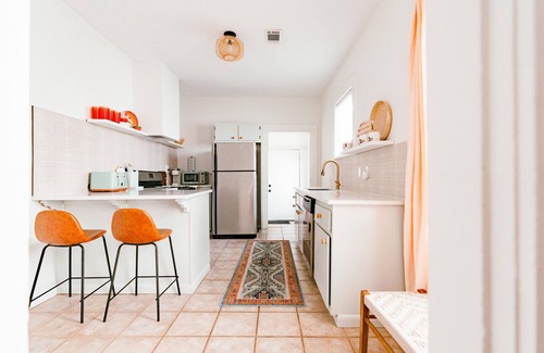 Heights House | Modern Boho Bungalow with Great Walkability to Charm Heights Strip!
