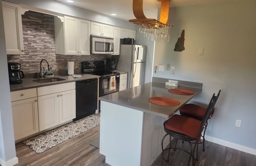 Bartlett Condo | Modern condo | Mins to many local attractions| Nordic Village Amenities