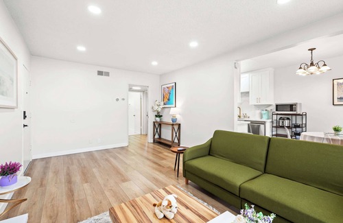 Monterey Park Apartment | Modern Cozy Retreat Stylish Stay with Patio & Parking