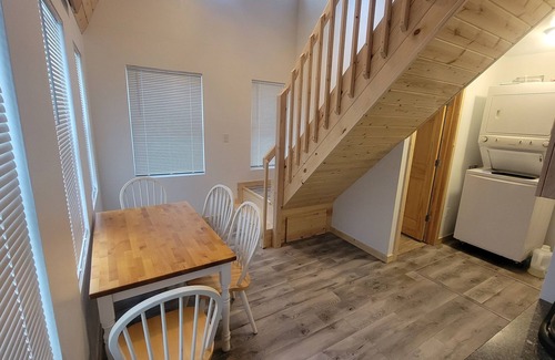 Longville Cabin | Modern Cozy Woman Lake Woodland Cabin, 24 acres, lakeshore, woodstove, AC, Wi-fi