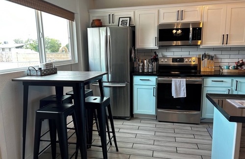Julia Keen House | Modern Farmhouse in Midtown has touches of southwest decor and modern amenites.