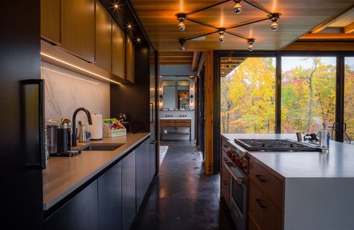 Hudson House | Modern Glass House with Pool & Catskill views in Hudson Valley