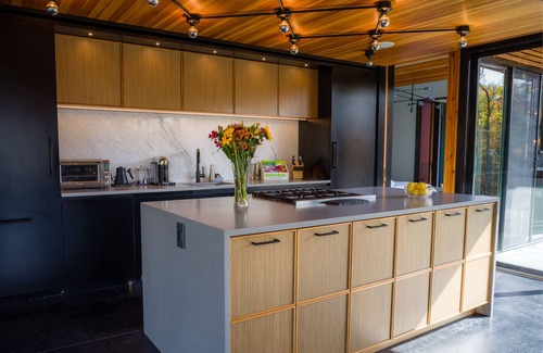 Hudson House | Modern Glass House with Pool & Catskill views in Hudson Valley