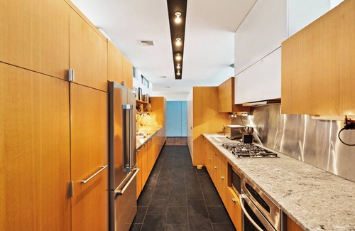Springs House | Modern home sited on a lush wood acre, stunning pool, covered deck, outdoor.