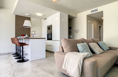 Mar de Cristal Apartment | Modern, large terrace, pool and BBQ