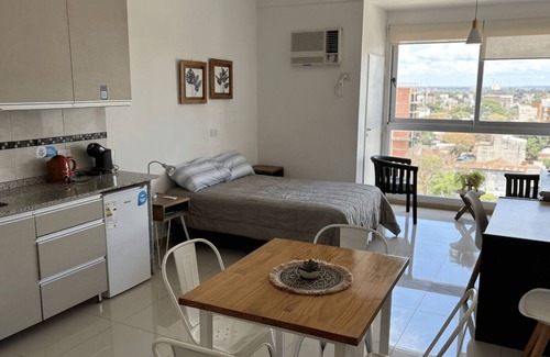 Posadas Apartment | Modern Loft with a View of the Heart of Posadas