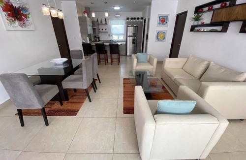 Villa Juarez Condo | Modern Penthouse, 3 bedrooms Private Rooftop with Jacuzzi, Ocean Views