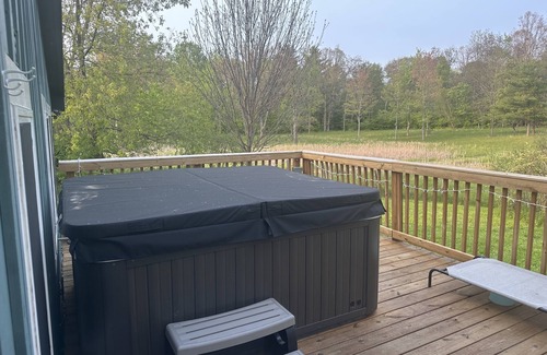 Etna House | Modern rustic 2BR house in the country with hot rub, patio dining, and fire pit