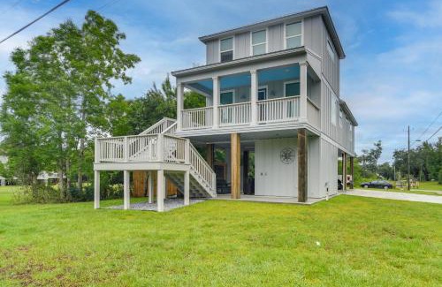 Waveland House | Modern Waveland Home with Deck - Walk to the Beach!