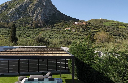 Lefkogeia Villa | Monti Luxury Villa, with Heated Pool & Hot Tub