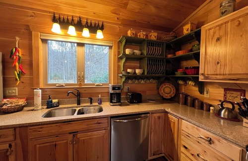 Hot Springs Cabin | MoonDance River Cabin, Experience The Romance! Upscale Cabin With Hot Tub.