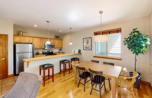 Willow Grove Condo | Mountain Condo by the River & Town w/Shared Hot Tub, Private Balcony, & WiFi