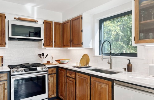 Moscow House | Mountain hideaway w/private waterfall & sugarbush