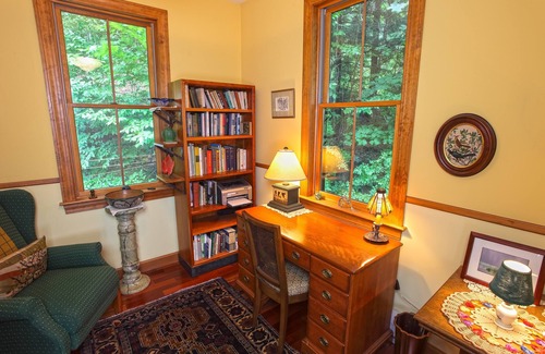 West Halifax House | Mountain view home with expansive deck, pellet stove, hot tub and outdoor shower