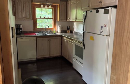 Farmington Falls House | Mountain Views with private House, waterfront , swimming/dock sleeps 8
