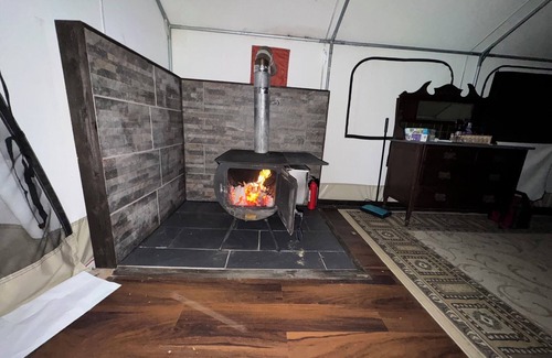 Moravian Falls RV Rental | Mountaintop Glamping Tent at Growing Faith Farms
