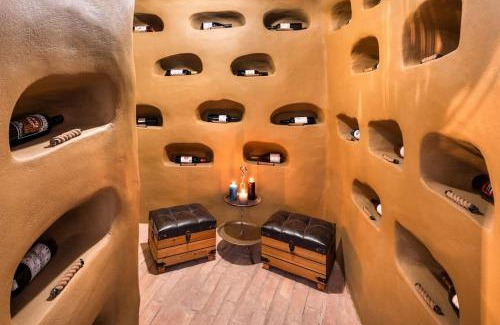 Messaria Villa | Mystagoge Retreat cave with an indoor pool and gym