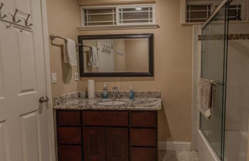 South San Jose House | Narvaez Master bedroom private entry and bathroom