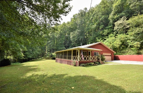Rabun Gap Cabin | Natural Waterfall, Pond, and 2 1/2 acres of dog paradise!