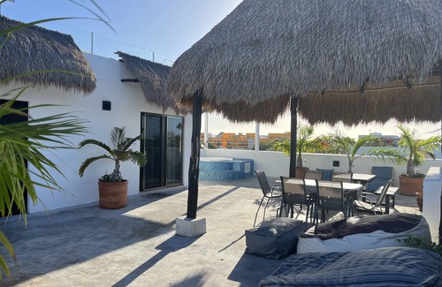 Villa Juarez Condo | Near Beach, PENTHOUSE, WIFI, Bikes, Private Rooftop with PALAPA, 3BR 3BA