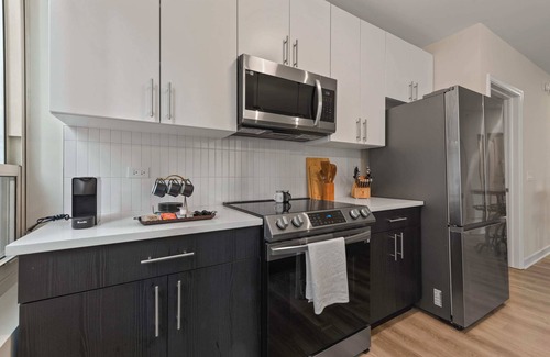 Rush and Division Apartment | Near Riverwalk: 2BR, Private Balcony, Downtown