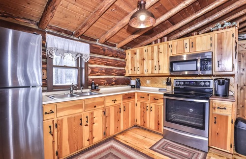 Land O Lakes House | NEW! Beautiful Log Home with a rustic feel. 6 acre wooded lot on Eleanor Lake