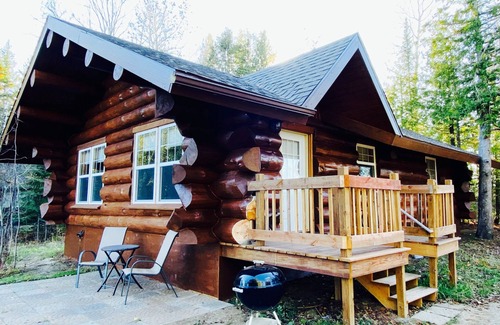 Marcell Cabin | NEW CABIN W/LAKE VIEW! 2PersonJacuzzi.GasFireplace.Beach.Patio.Wifi.Kayaks.Canoe