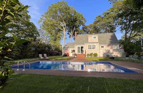 Westhampton House | New deck, pool liner, ac, doors, hardwoods, paint, electric fireplace, etc.